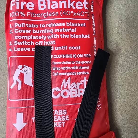 NWT Mart Cobra First Response Fire Blanket  40 x 40 inch - Picture 6 of 10